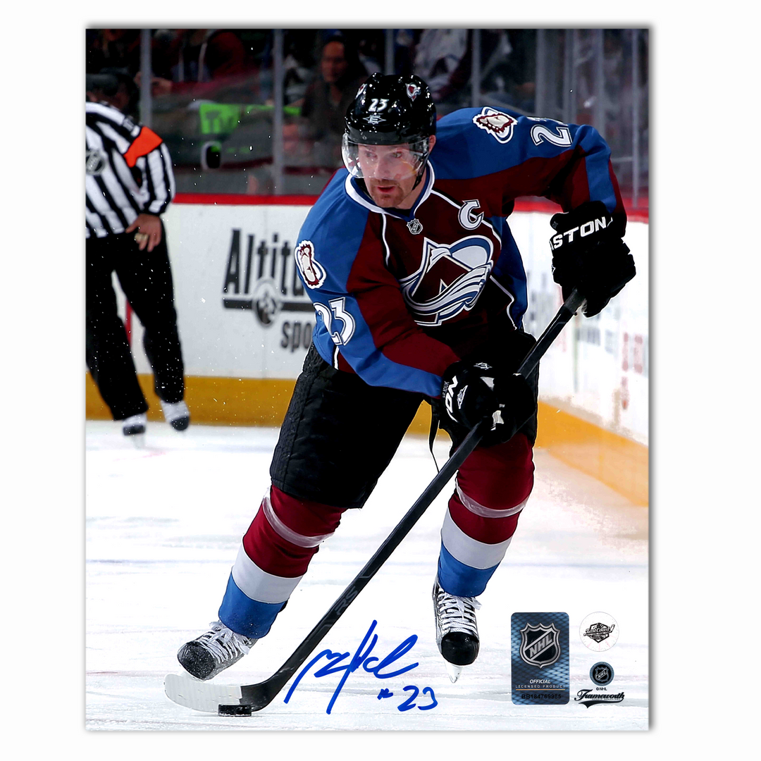 Milan Hejduk Autographed Colorado Avalanche Home 8x10 Photo