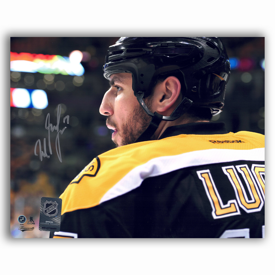 Milan Lucic Boston Bruins Close Up Autographed 8x10 Photo
