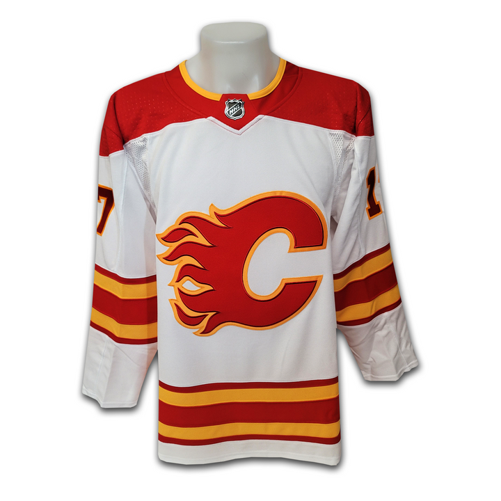 Milan Lucic Autographed Calgary Flames White Away Adidas Jersey