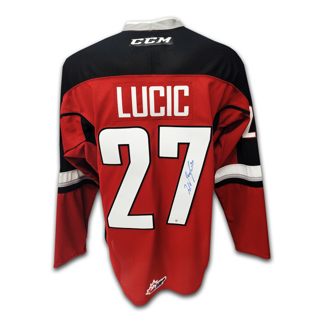 Milan Lucic Autographed Vancouver Giants Red CCM Jersey