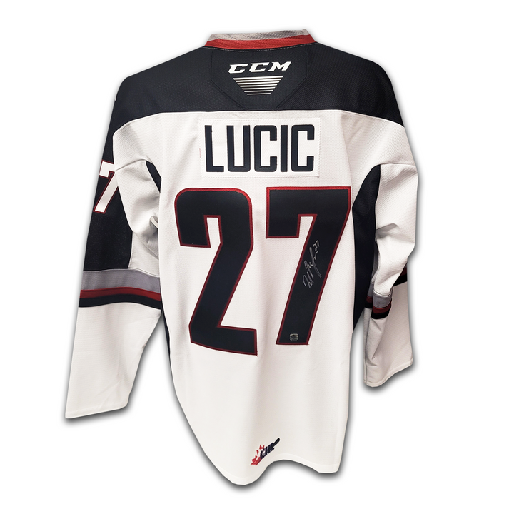Milan Lucic Autographed Vancouver Giants White CCM Jersey