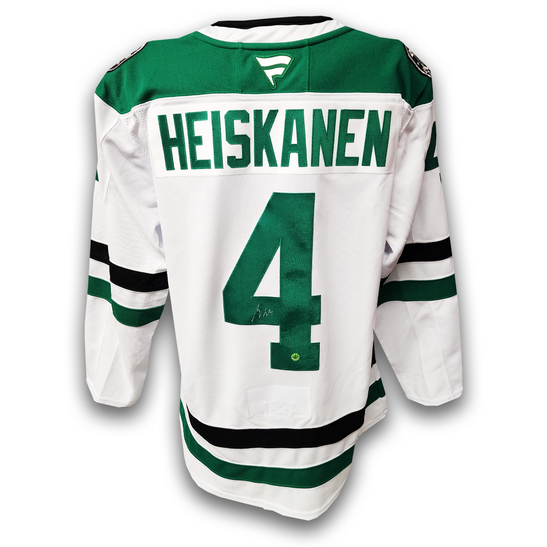 Miro Heiskanen Autographed Dallas Stars Away Fanatics Premium Jersey