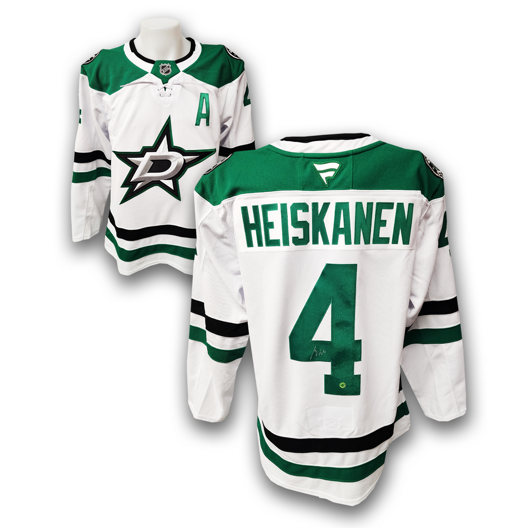 Miro Heiskanen Autographed Dallas Stars Away Fanatics Premium Jersey