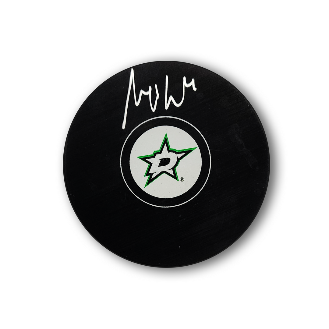 Miro Heiskanen Autographed Dallas Stars Hockey Puck