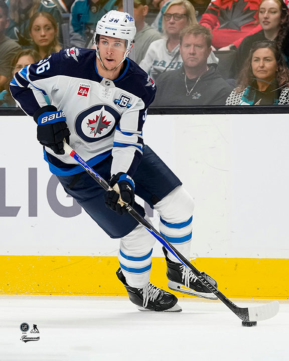 Pre-Order - Morgan Barron Autographed Winnipeg Jets Away 8x10 Photo