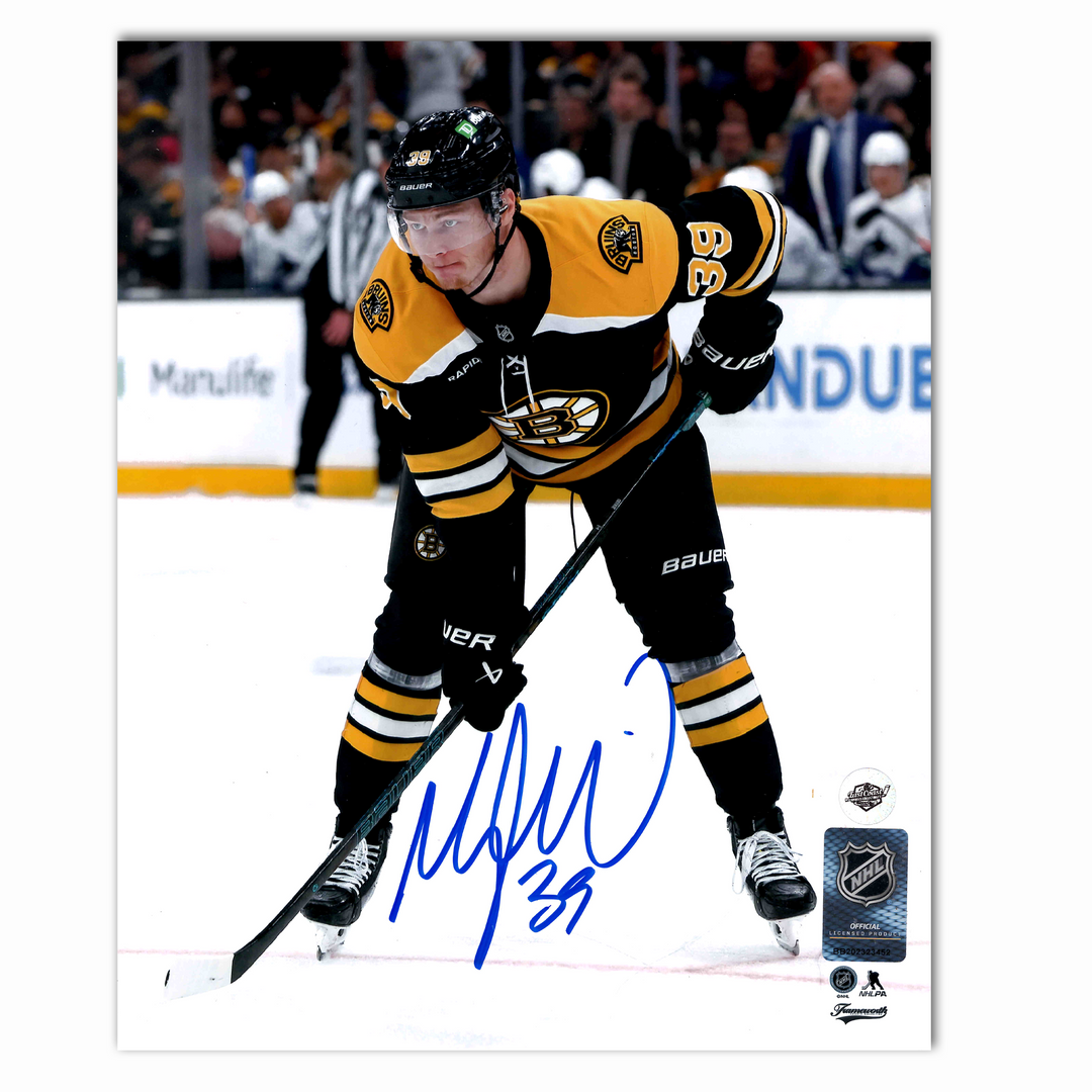 Morgan Geekie Autographed Boston Bruins Home 8x10 Photo