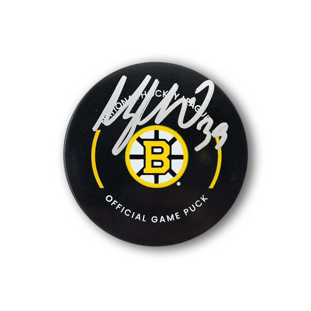 Morgan Geekie Autographed Boston Bruins Official Hockey Puck