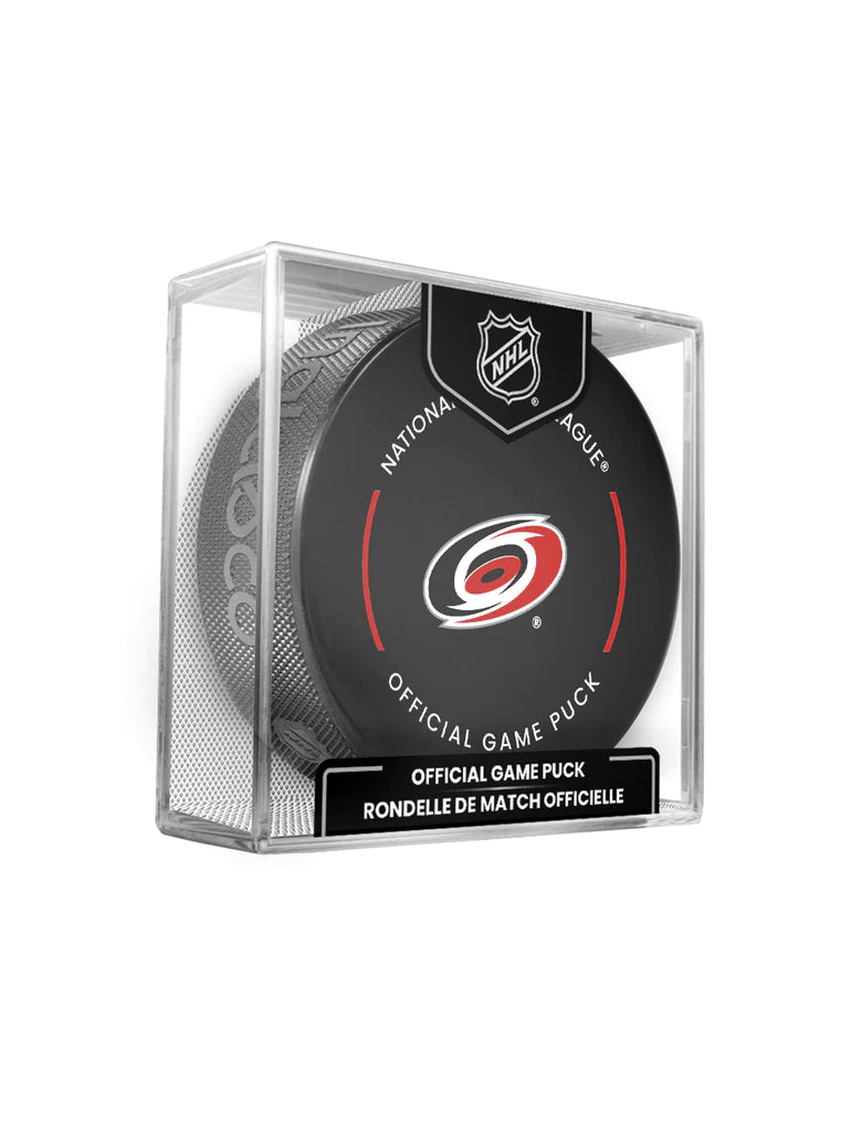 Pre-Order - Morgan Geekie Autographed Carolina Hurricanes Official Hockey Puck