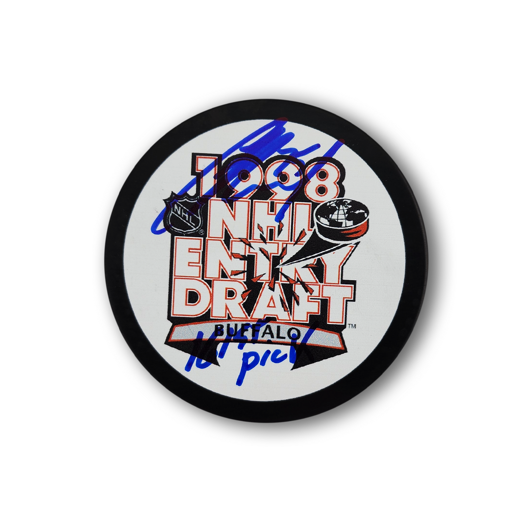 Chris Neil Autographed Ottawa Senators Hockey Puck Inscribed 2522 PIMS