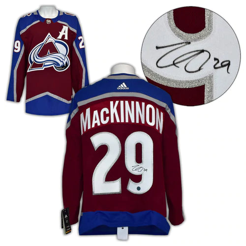 Nathan Mackinnon Colorado Avalanche Burgundy Adidas Jersey