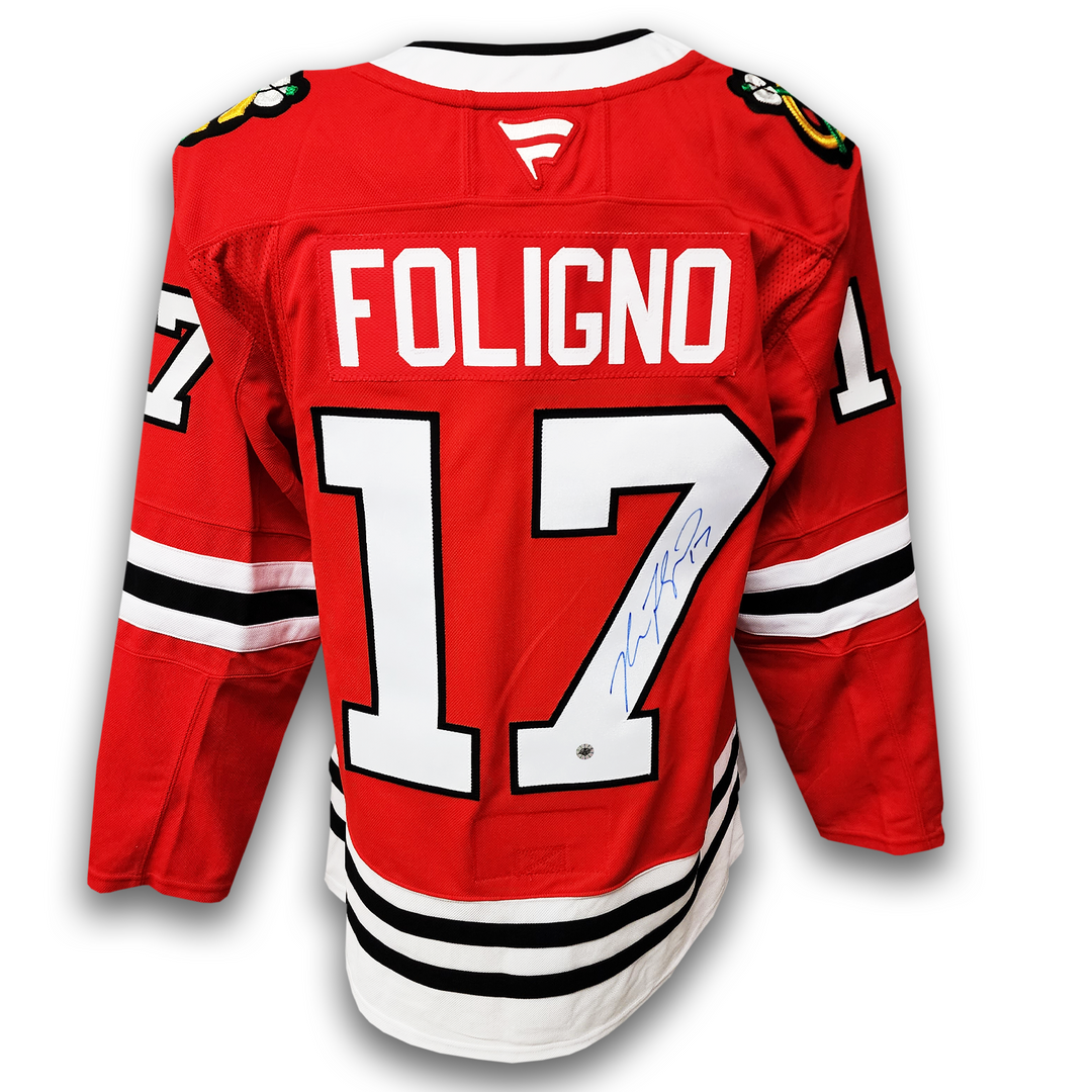 Nick Foligno Autographed Chicago Black Hawks Home Fanatics Premium Jersey
