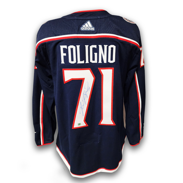 Nick Foligno Autographed Columbus Blue Jackets Home Adidas Jersey
