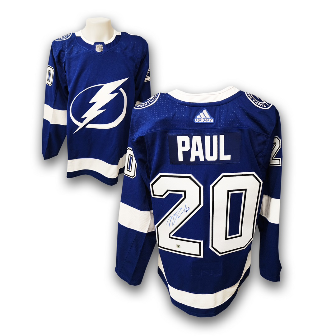 Nick Paul Autographed Tampa Bay Lightning Home Adidas Jersey