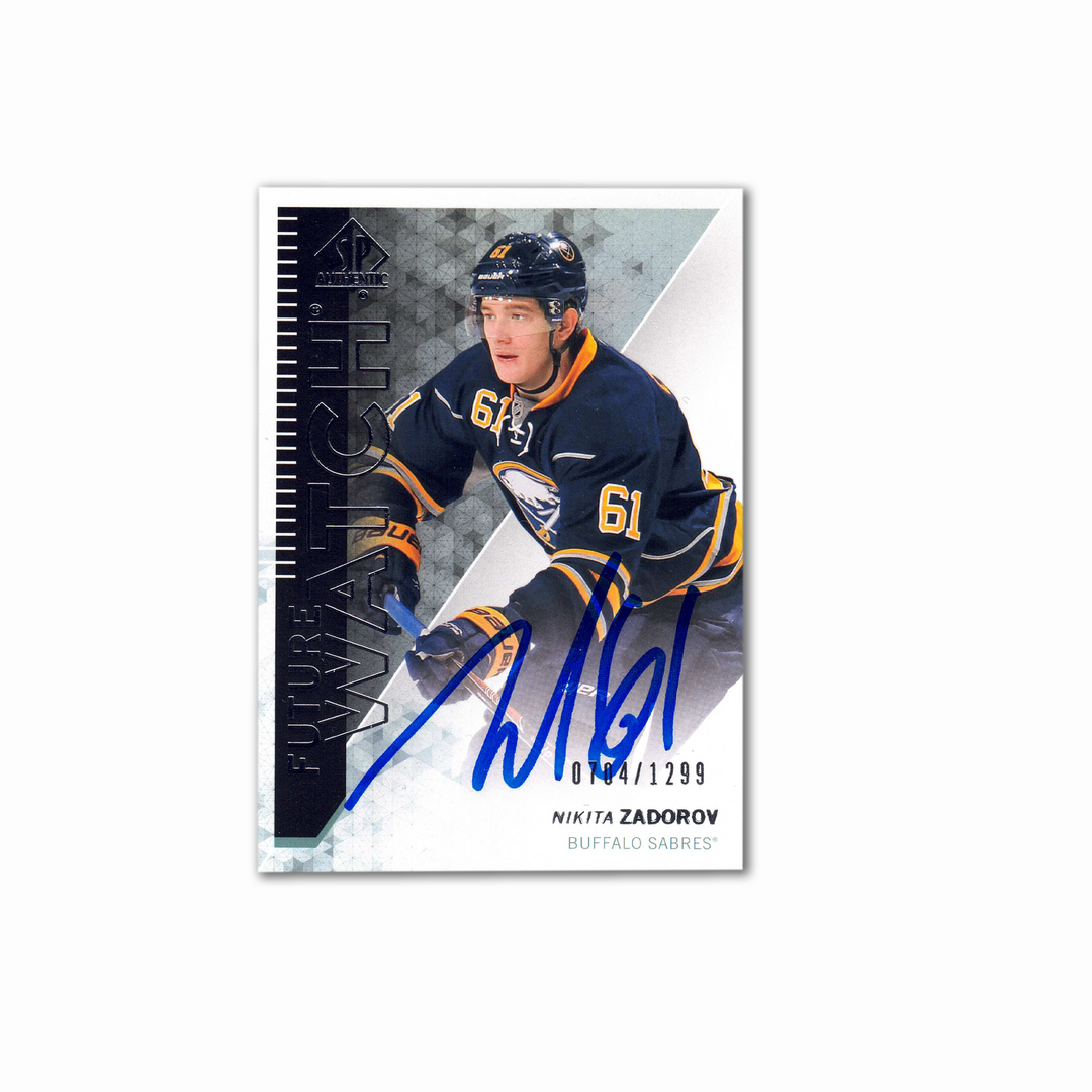 2013-13 SP Authentic Future Watch #233 NIKITA ZADOROV Autographed Rookie Card - #1299