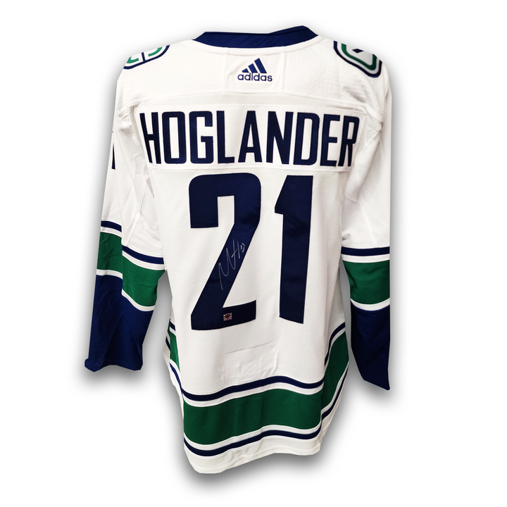 Nils Hoglander Autographed Vancouver Canucks Away Adidas Jersey