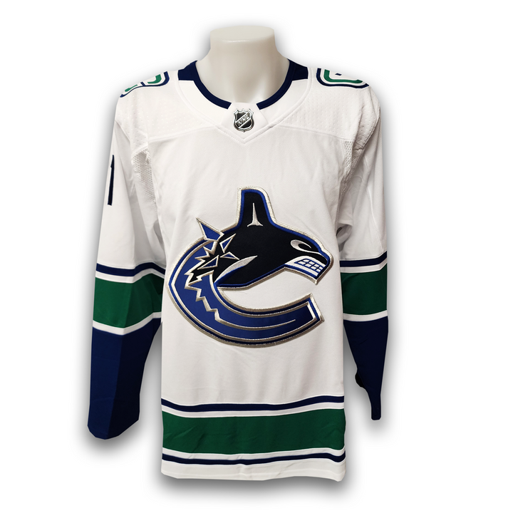 Nils Hoglander Autographed Vancouver Canucks Away Adidas Jersey