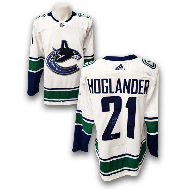 Nils Hoglander Autographed Vancouver Canucks Away Adidas Jersey