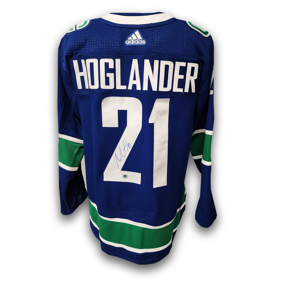 Nils Hoglander Autographed Vancouver Canucks Home Adidas Jersey
