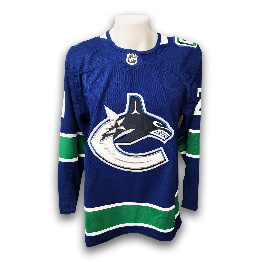 Nils Hoglander Autographed Vancouver Canucks Home Fanatics Premium Jersey