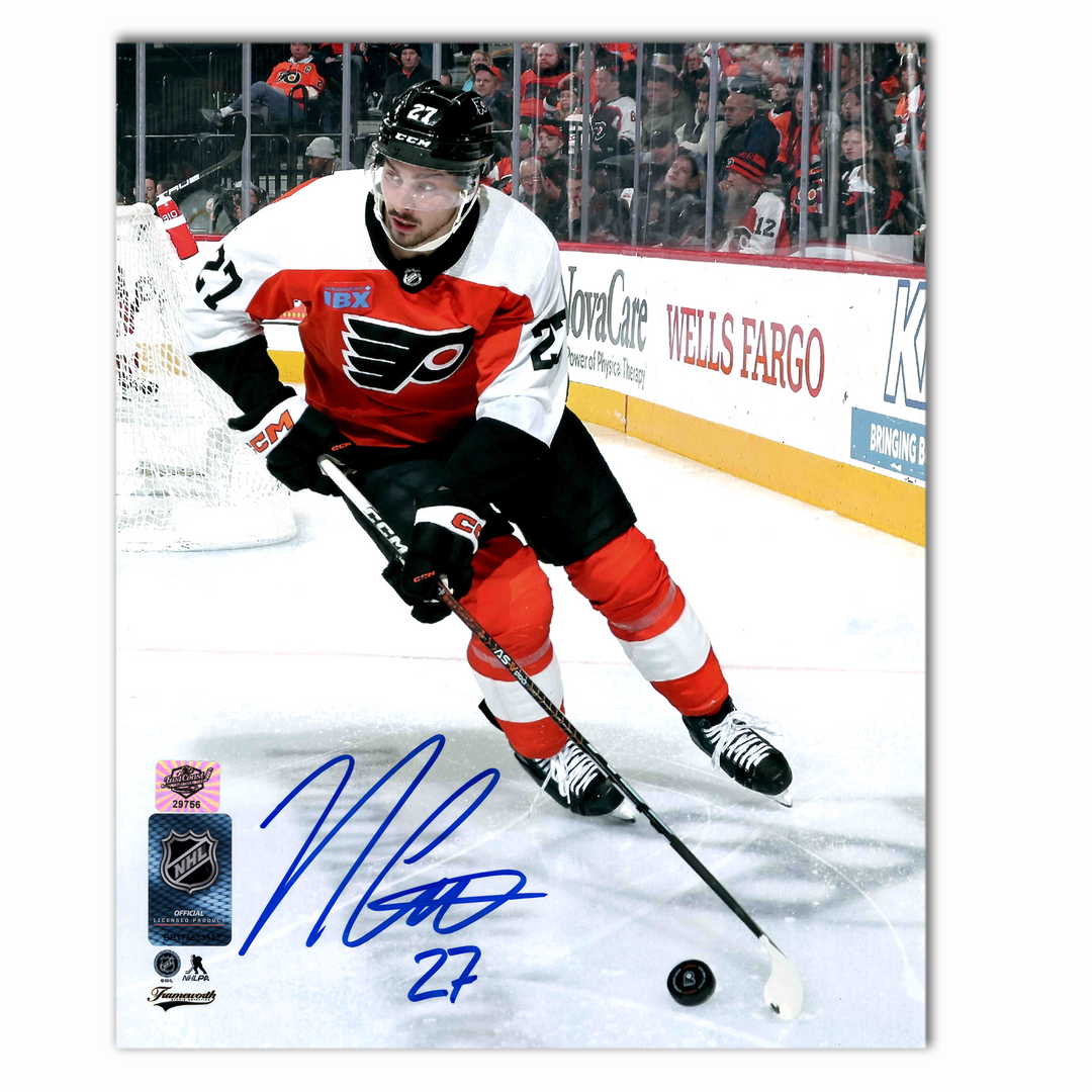 Noah Cates Autographed Philadelphia Flyers 8x10 Photo