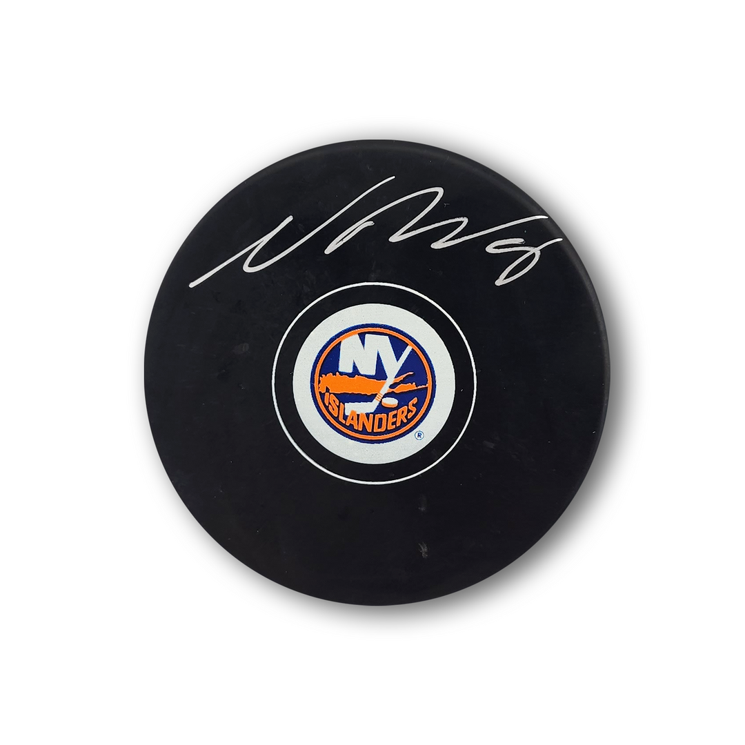 Noah Dobson Autographed New York Islanders Hockey Puck