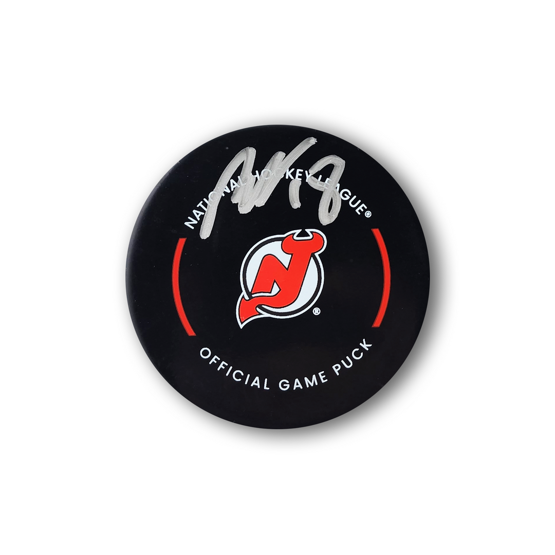 Ondrej Palat Autographed New Jersey Devils Official Hockey Puck