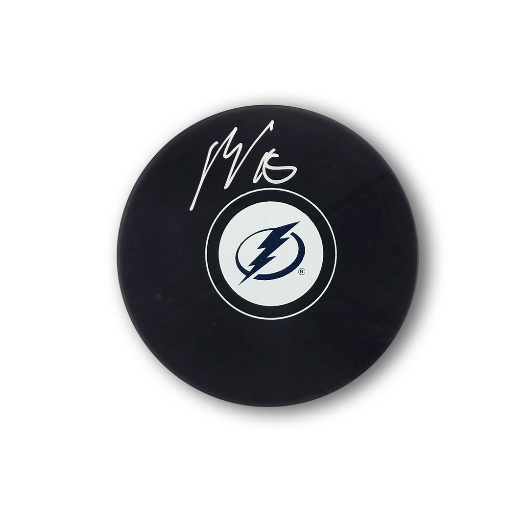 Ondrej Palat Autographed Tampa Bay Lightning Hockey Puck