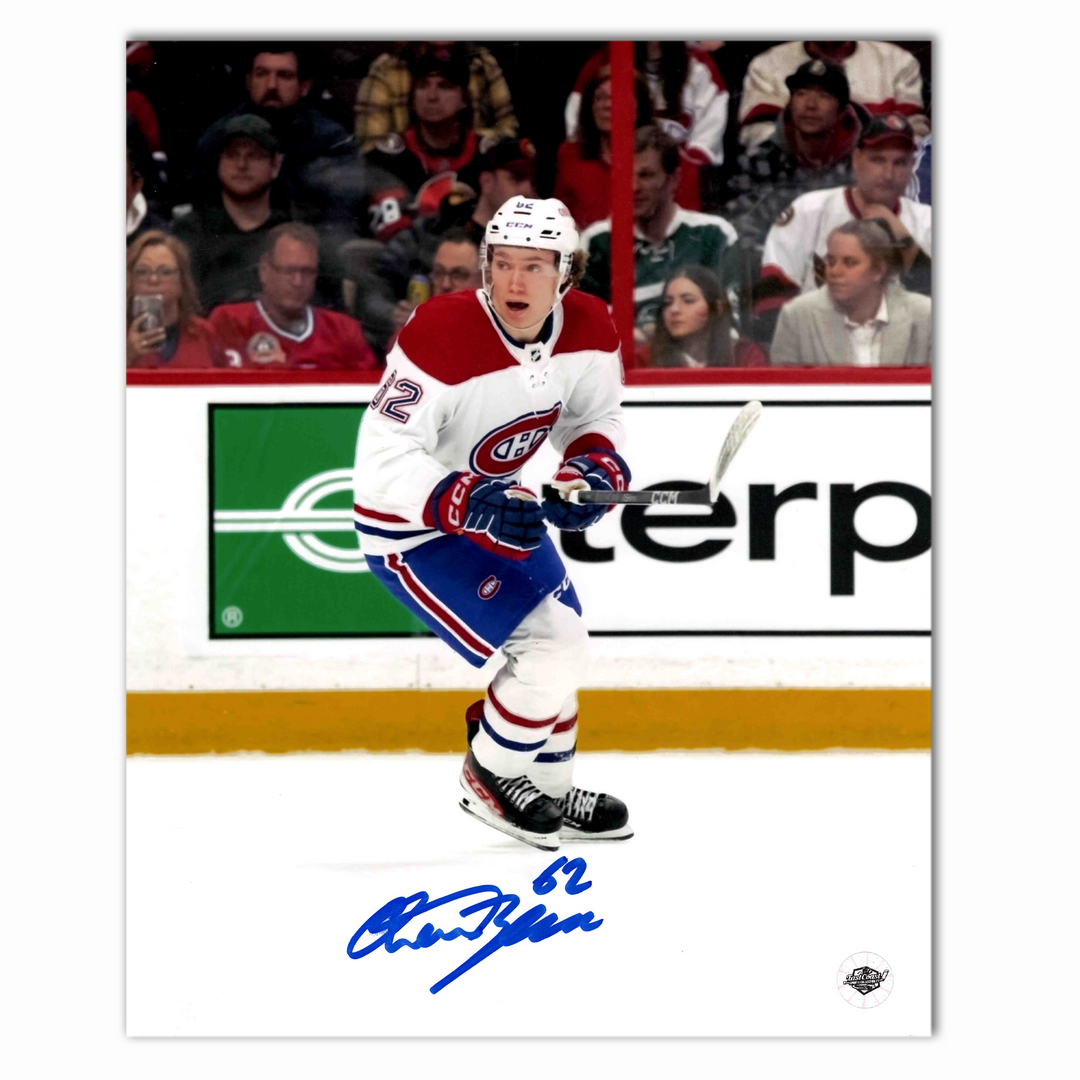 Owen Beck Autographed Montreal Canadiens Away 8x10 Photo
