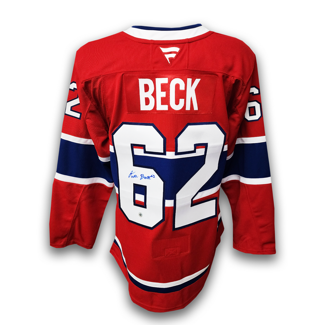 Owen Beck Autographed Montreal Canadiens Fanatics Premium Jersey
