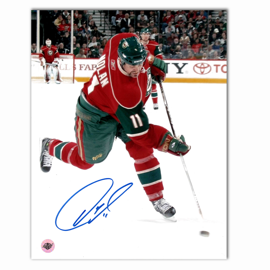 Owen Nolan Autographed Minnesota Wild 8x10 Photo
