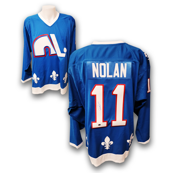 Owen Nolan Autographed Quebec Nordiques Adidas Team Classic Jersey