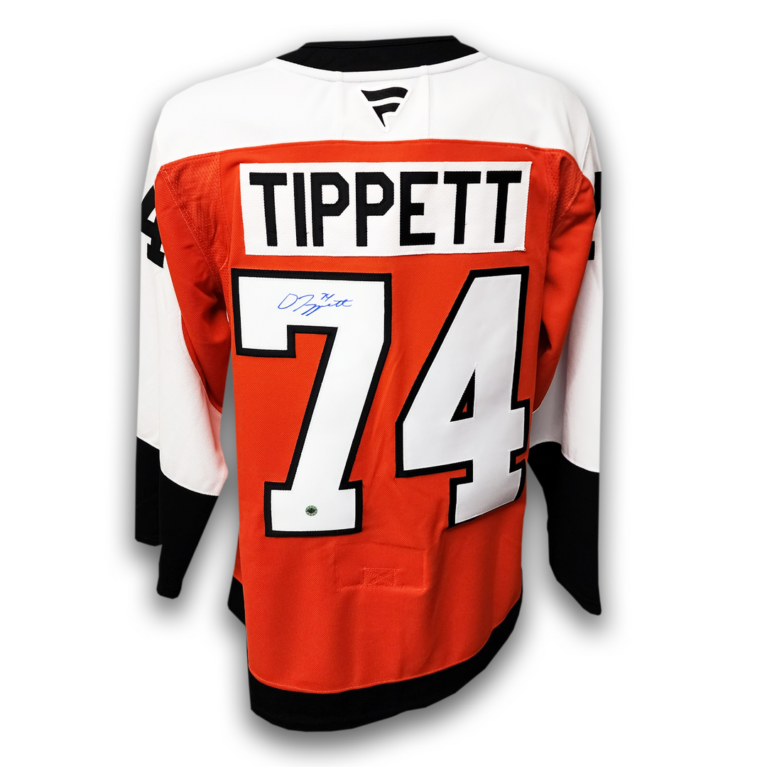 Owen Tippett Autographed Philadelphia Flyers Home Fanatics Premium Jersey