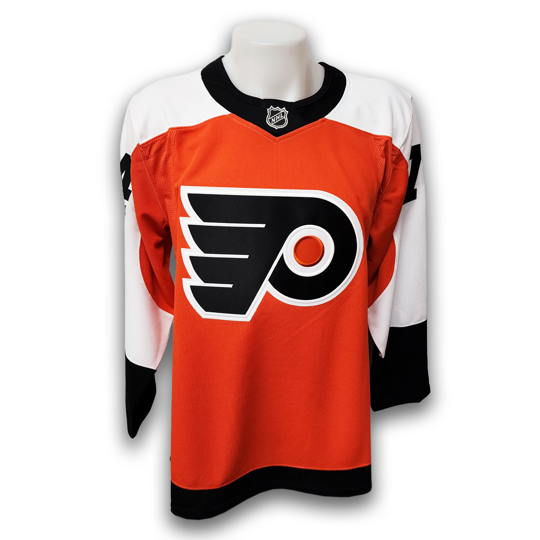 Owen Tippett Autographed Philadelphia Flyers Home Fanatics Premium Jersey