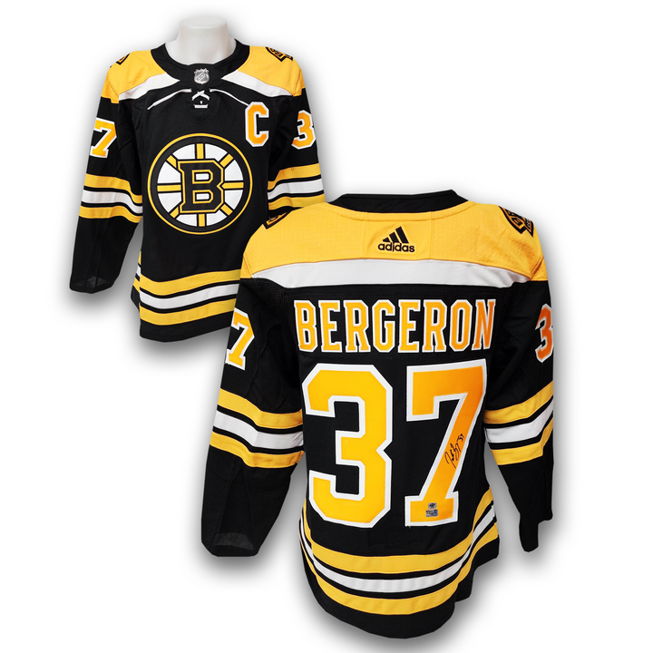 Patrice Bergeron Boston Bruins Black Adidas Jersey