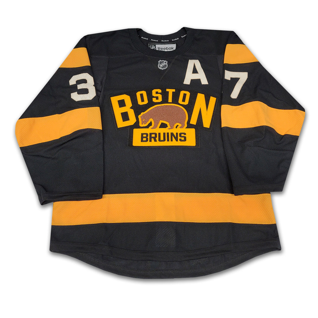 Patrice Bergeron Boston Bruins 2016 Winter Classic Black Reebok Authentic Jersey