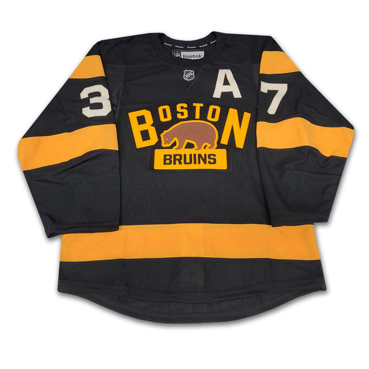 Patrice Bergeron Boston Bruins 2016 Winter Classic Black Reebok Authentic Jersey