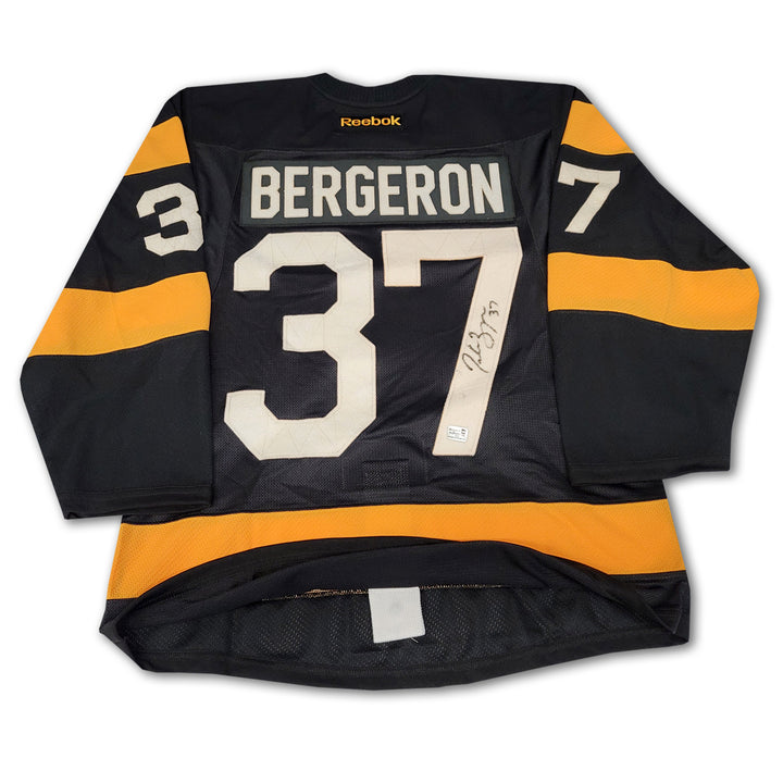 Patrice Bergeron Boston Bruins 2016 Winter Classic Black Reebok Authentic Jersey