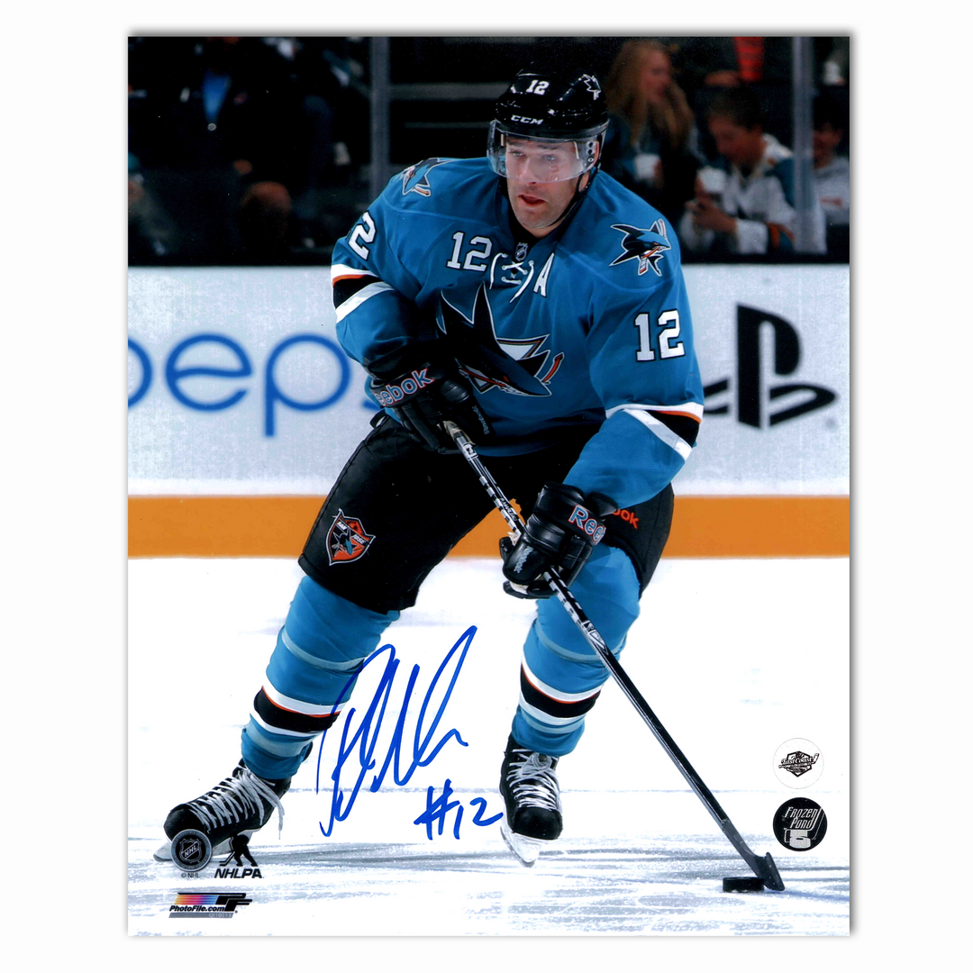 Patrick Marleau Autographed San Jose Sharks Home 8x10 Photo