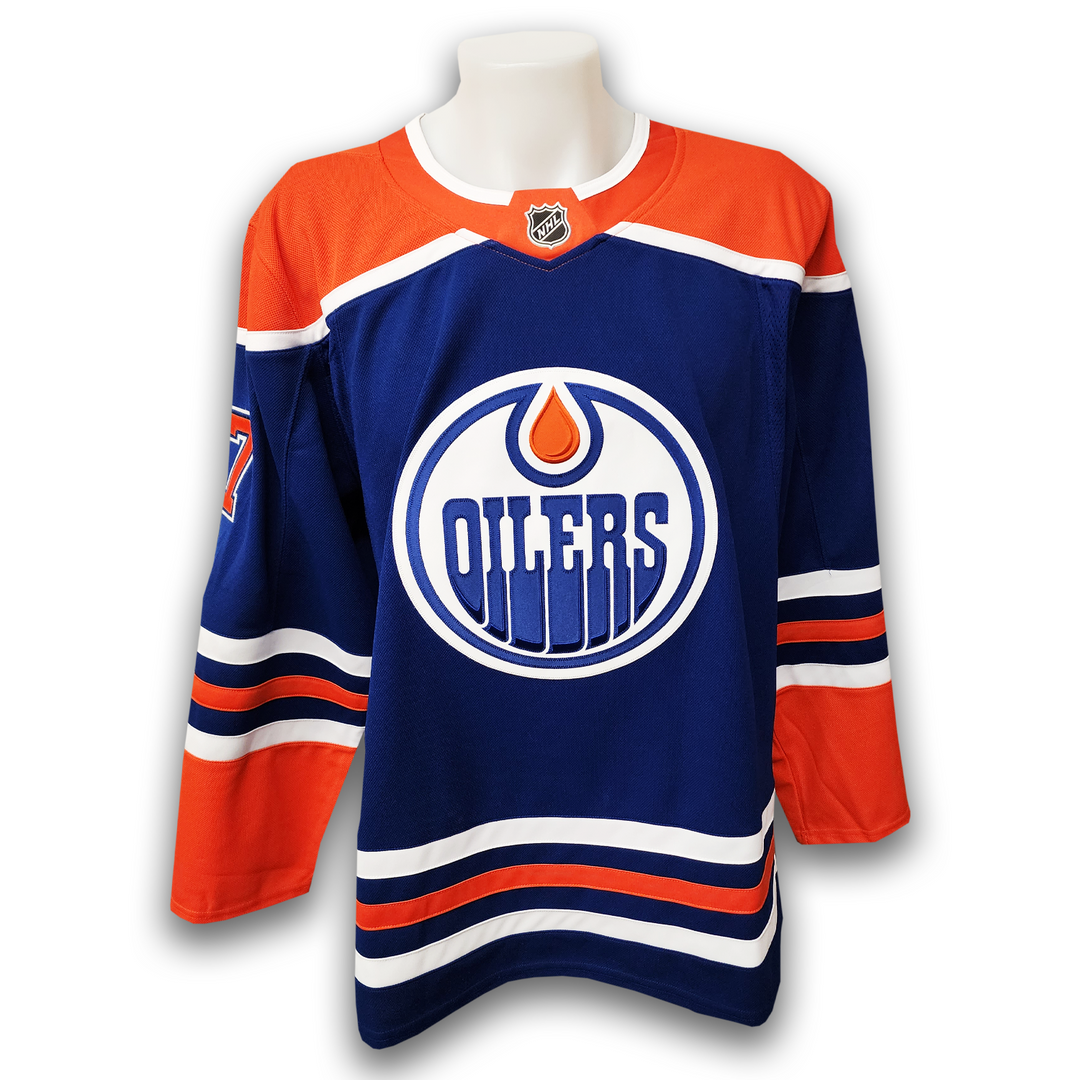 Paul Coffey Autographed Edmonton Oilers Fanatics Premium Jersey Inscribed HOF