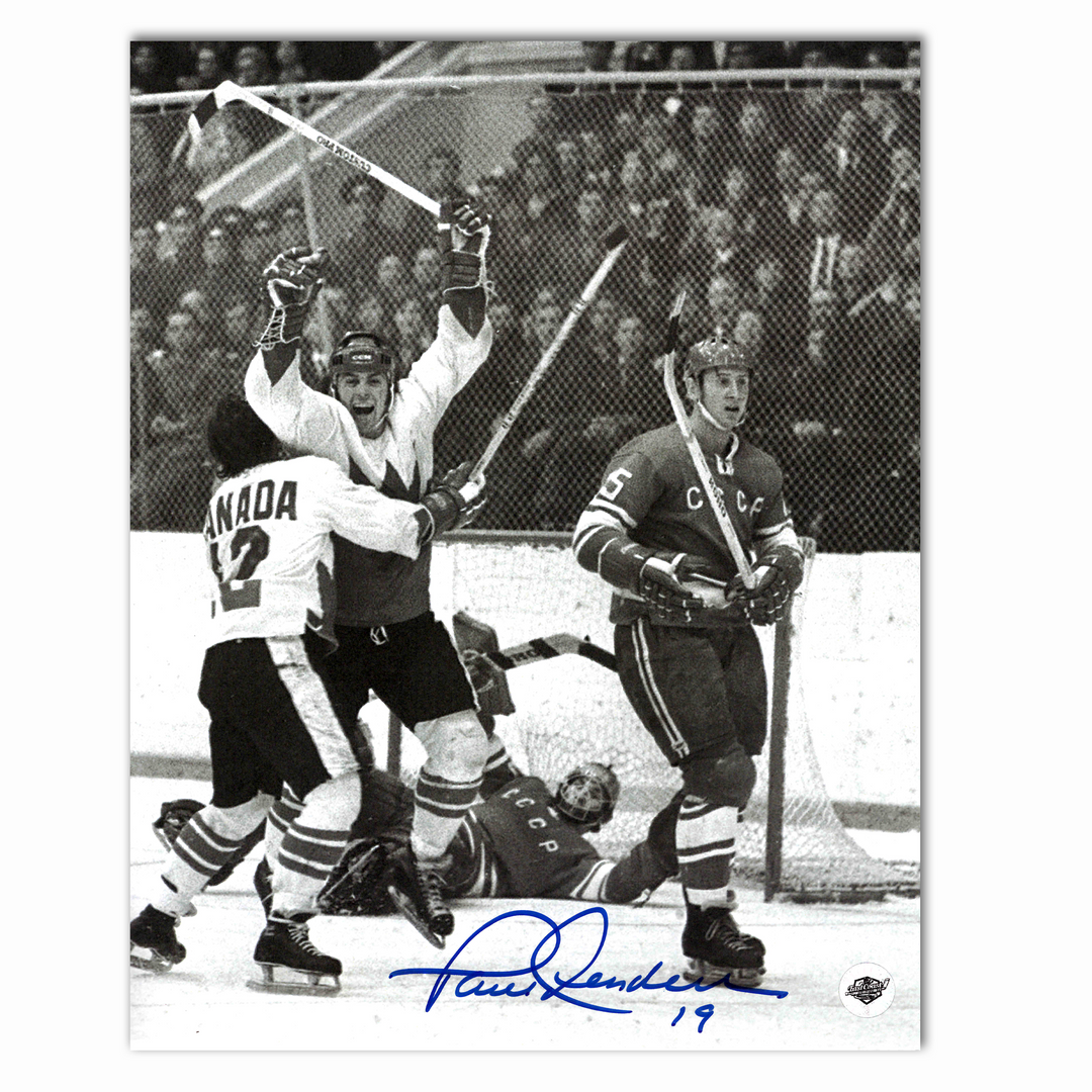 Paul Henderson Autographed 1972 Summit Series Goal Of the Century 8x10 Photo
