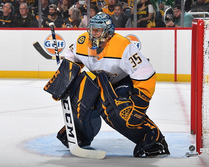 Pre-Order - Pekka Rinne Autographed Nashville Predators Away Horizontal 8x10 Photo (2)