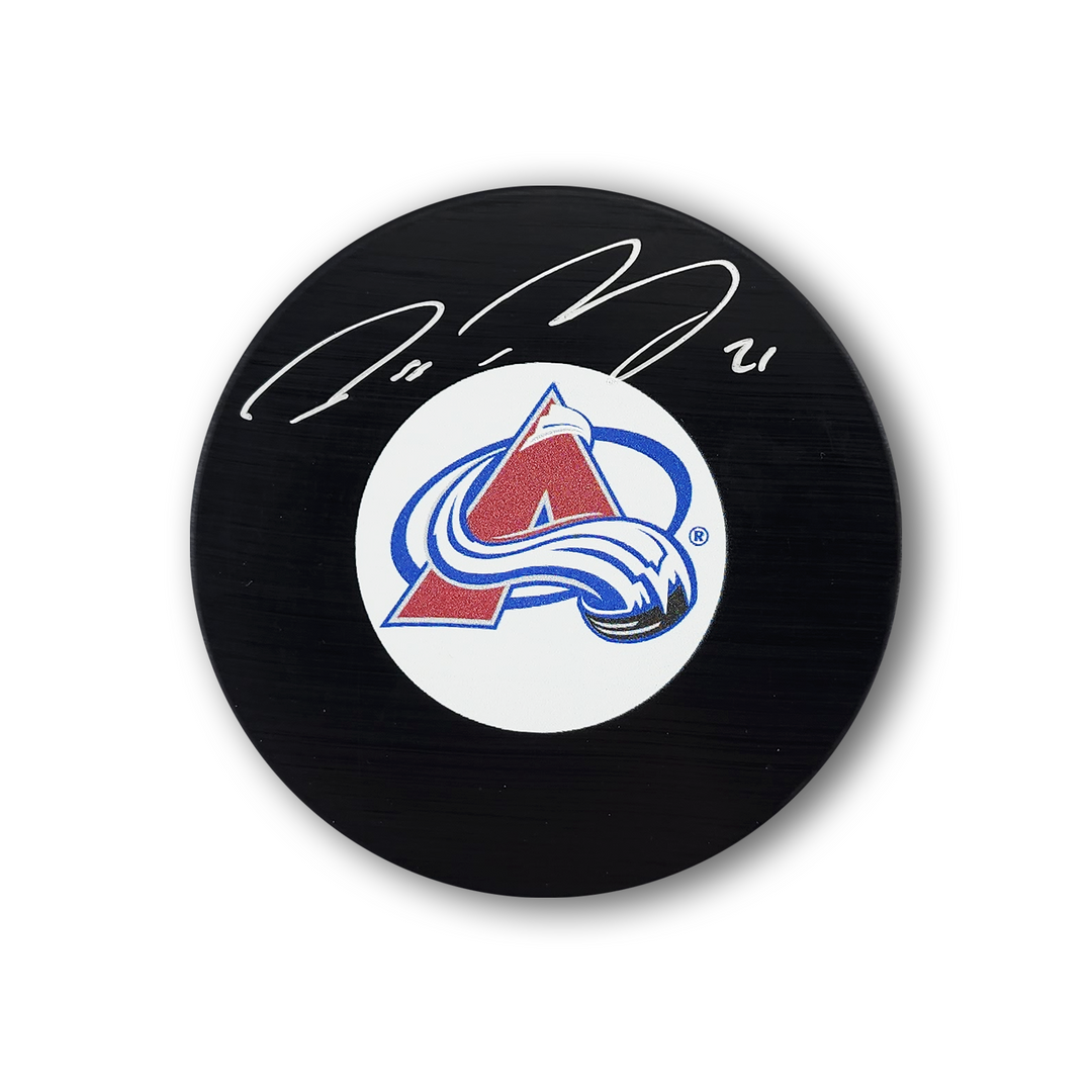 Peter Forsberg Autographed Colorado Avalanche Hockey Puck