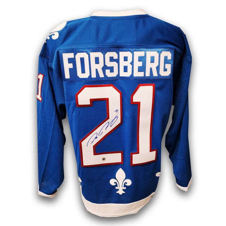 Peter Forsberg Autographed Quebec Nordiques Adidas Team Classic Jersey