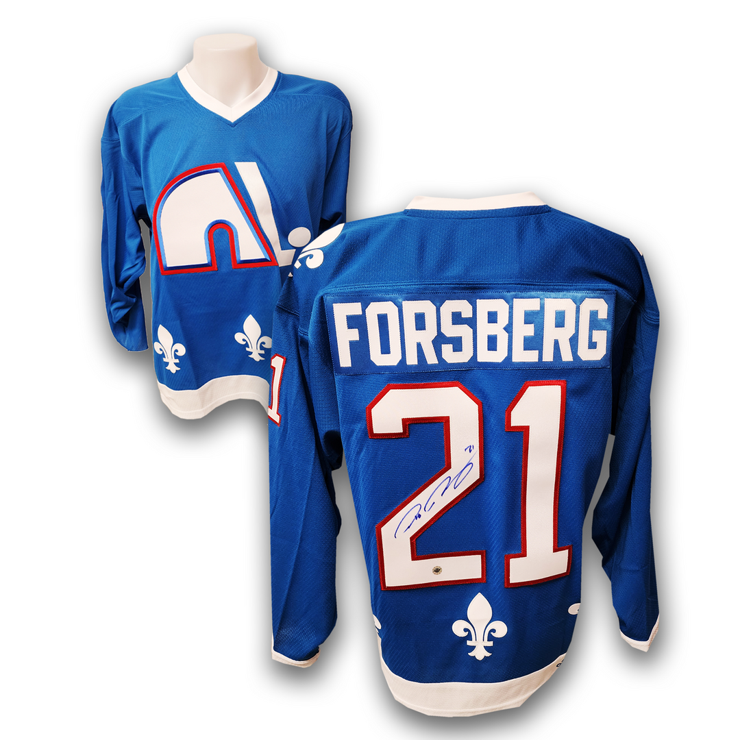 Peter Forsberg Autographed Quebec Nordiques Adidas Team Classic Jersey
