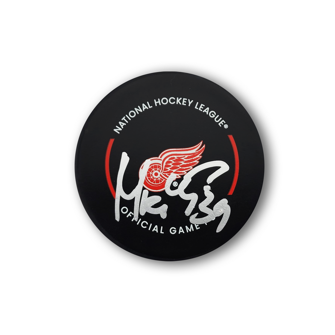 Petr Mrazek Autographed Detroit Red Wings Official Hockey Puck