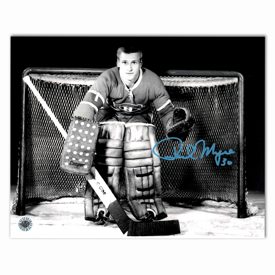 Phil Myre Autographed Montreal Canadiens Horizontal B/W 8x10 Photo