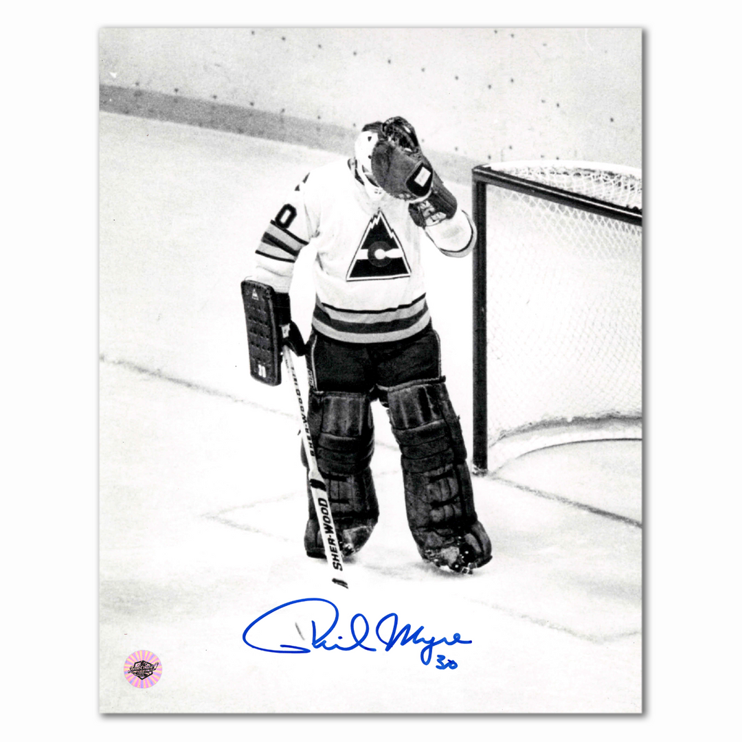 Phil Myre Autographed Colorado Rockies Black and White 8x10 Photo