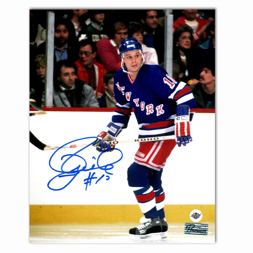 Pierre Larouche Autographed New York Rangers Home 8x10 Photo