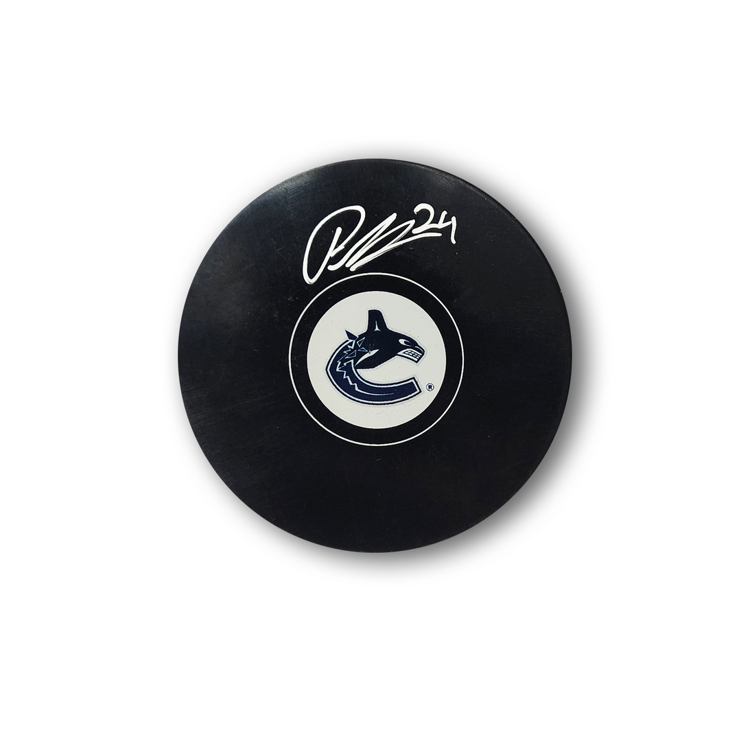 Pius Suter Autographed Vancouver Canucks Hockey Puck