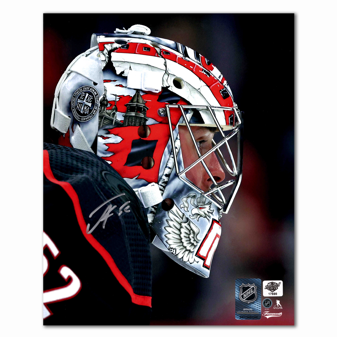Pyotr Kochetkov Autographed Carolina Hurricanes Home Close Up 8x10 Photo